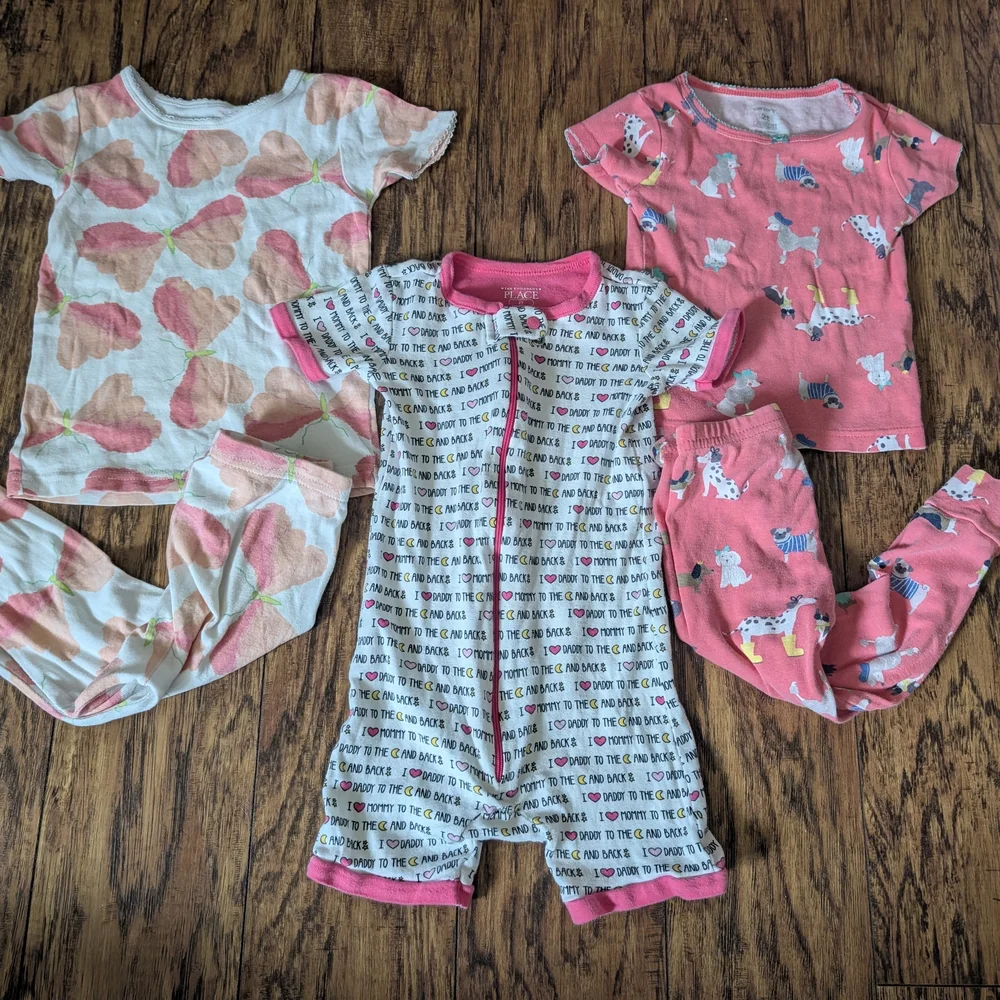 💥3/$24 Lot Of‎ 3 Size 2T Carter's And TCP Kids Pajama Sets